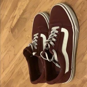 Maroon vans!! Gently used